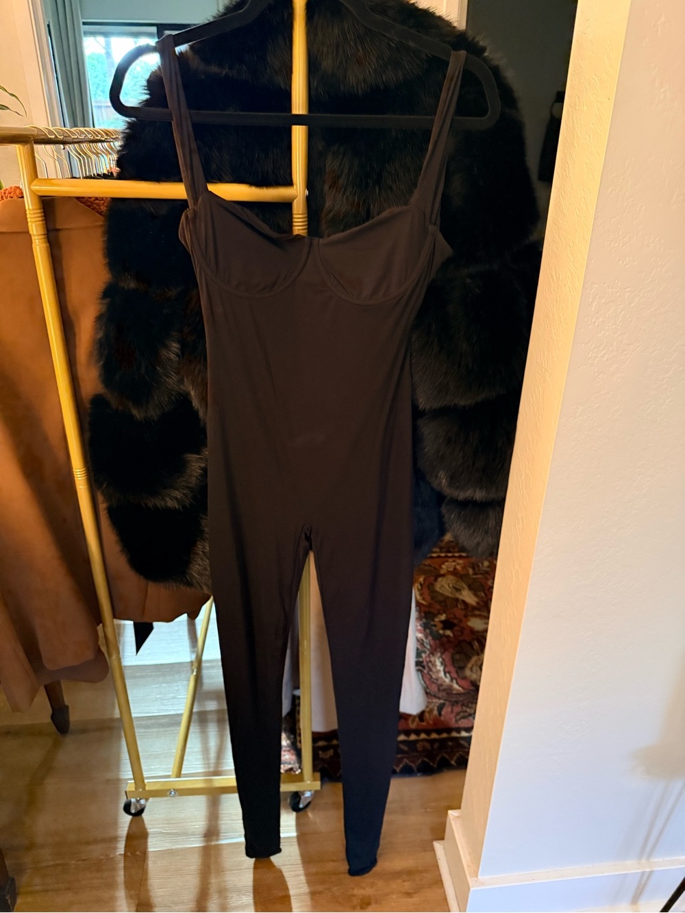 naked wardrobe Black Sculpting Underwire Bodysuit Jumpsuit